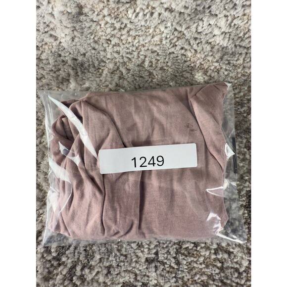 MPG Womens Size M Cashmere Modal Blend Mock Neck Long Sleeve Top Mauve Pullover - Picture 8 of 8